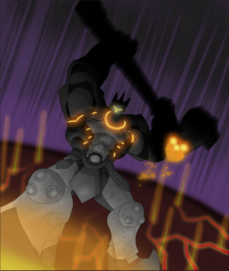 Overwatch - Reinhardt fan art by funnybunnyjay on DeviantArt