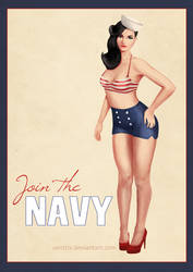 NAVY Pin Up Girl