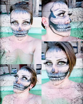 Make Up - Half Skull