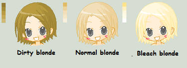 Blonde color pallet