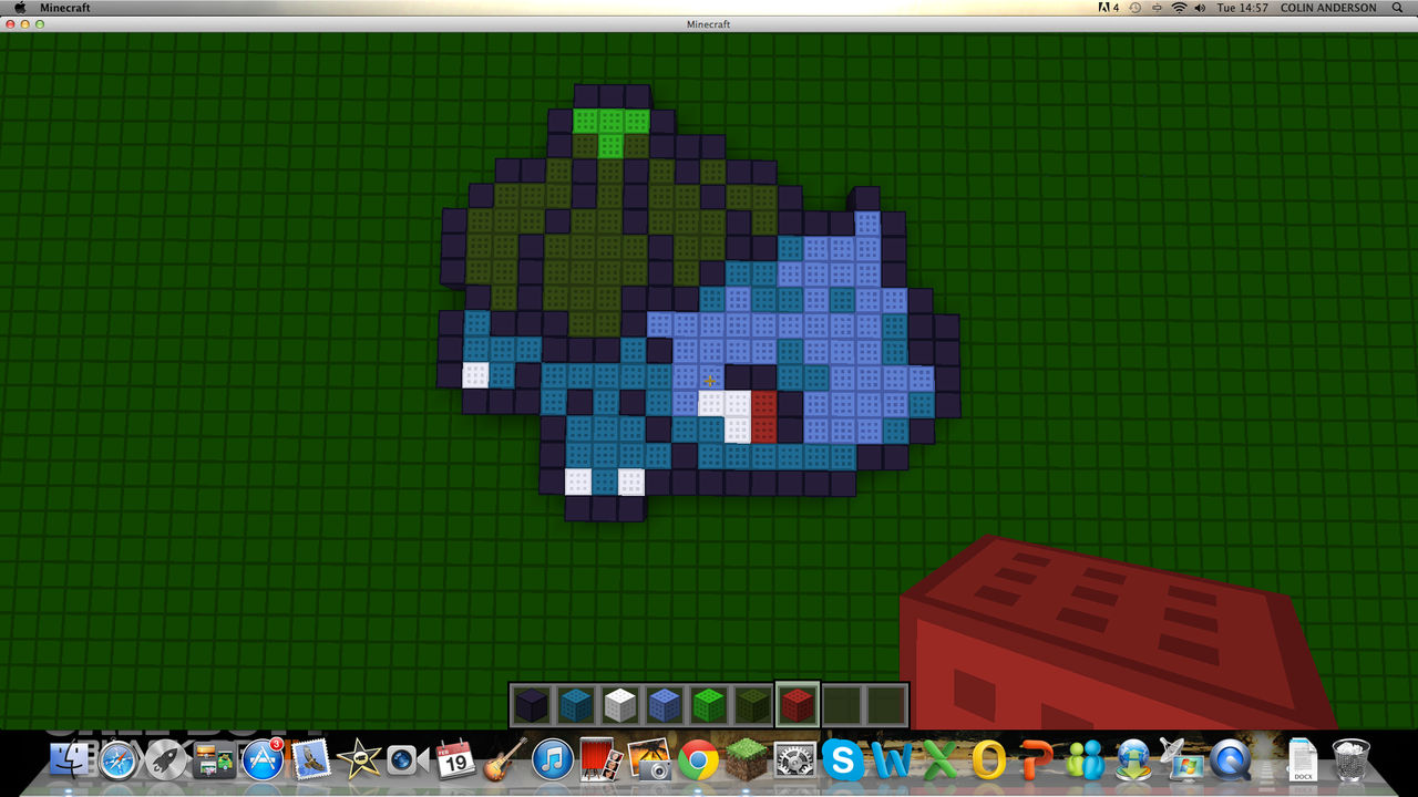 Bulbasaur Minecraft Small Minecraft Bulbasaur by headsaway77 on DeviantArt