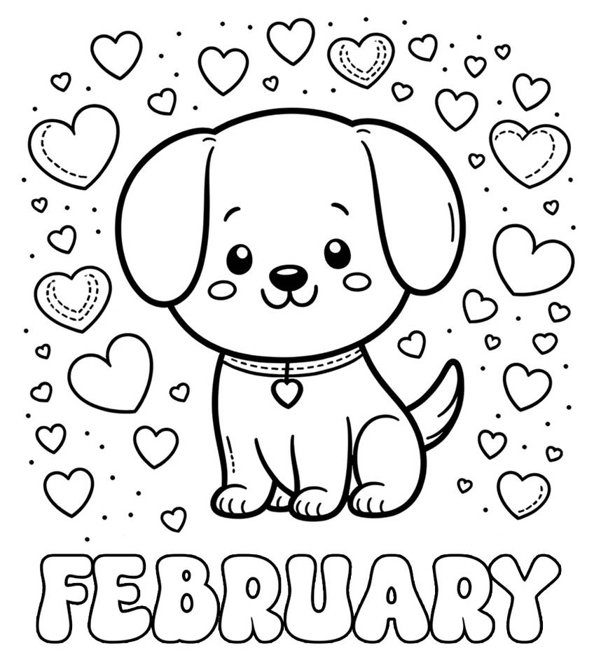 February Coloring Pages by freecdr on DeviantArt free-february-coloring-pages-for-download-printable-pdf