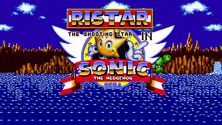 Ristar in Sonic 1 Title Screen by brianfan7650 on DeviantArt
