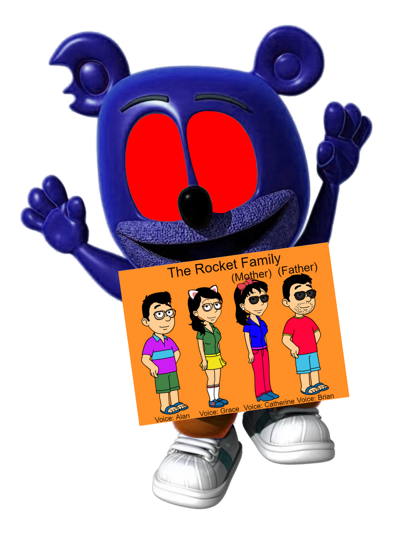 Dark The Rocket Family Blue Gummy Bear by brianfan7650 on DeviantArt