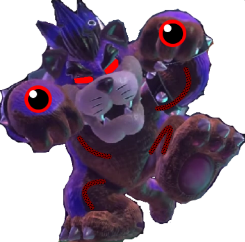 Dark Meowser Deviantart Roo Dark Corrupted Meowser by brianfan7650 on DeviantArt