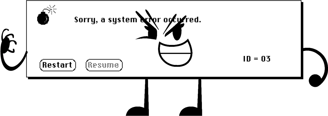 Syntax Error Object Show Mac OS System Error (Object Show Form) by brianfan7650 on DeviantArt