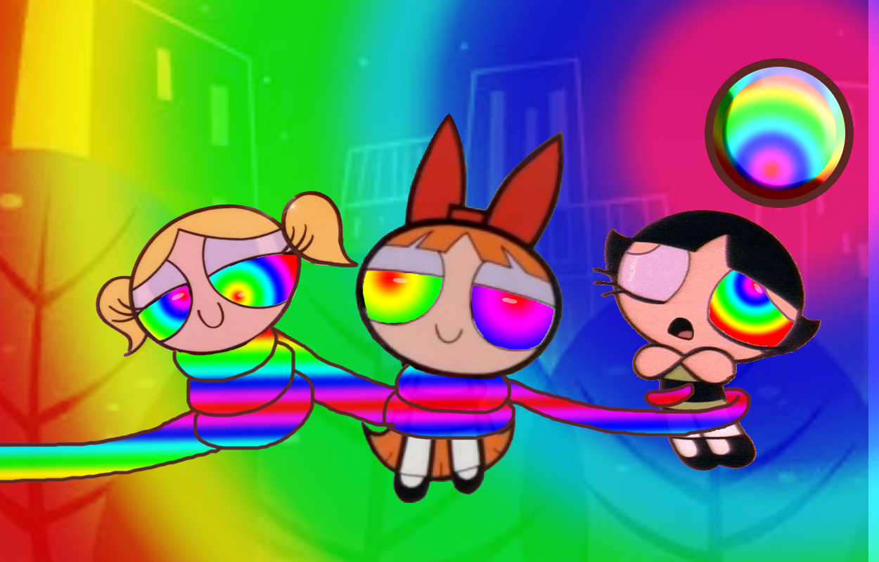 Ppg Rainbow Raspberry The Powerpuffs and the Rainbow by sdffhuy on DeviantArt