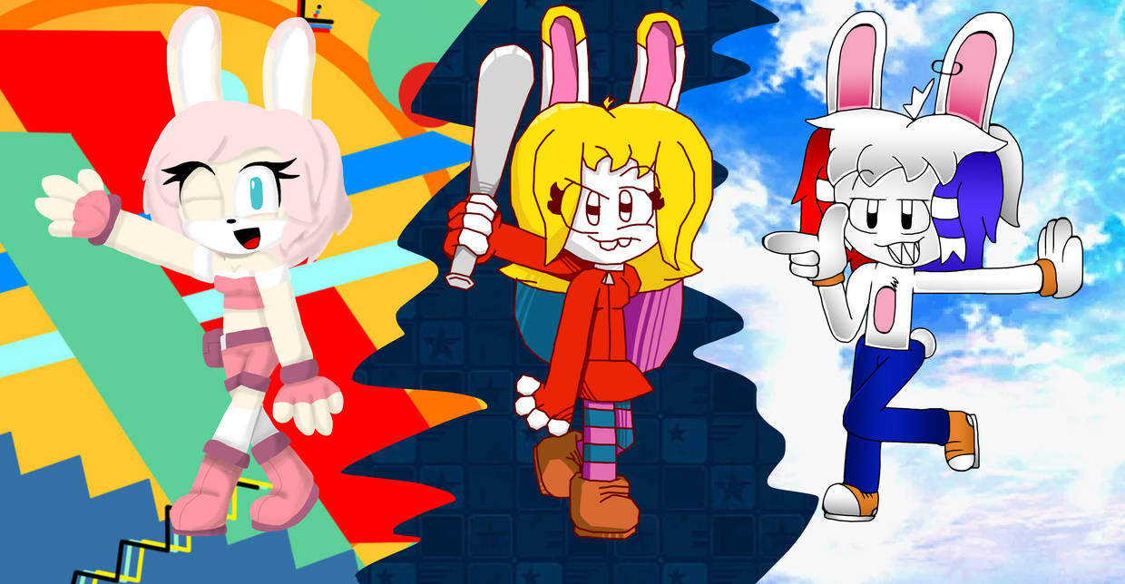 The Many Styles of Sonic (ft. some rabbits) by sdffhuy on DeviantArt