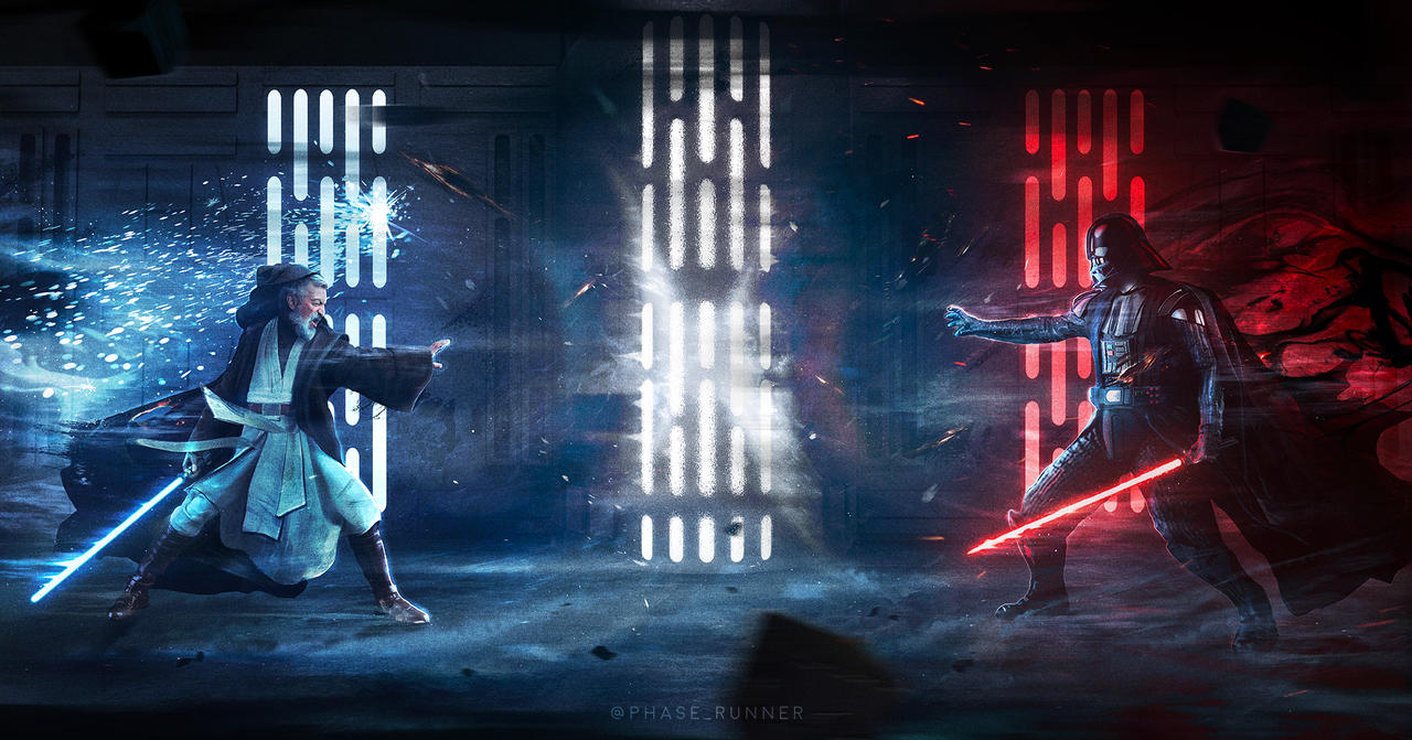 Obi-Wan Kenobi VS Darth Vader by PhaseRunner on DeviantArt