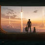 Rocket Launch - Photoshop Art
