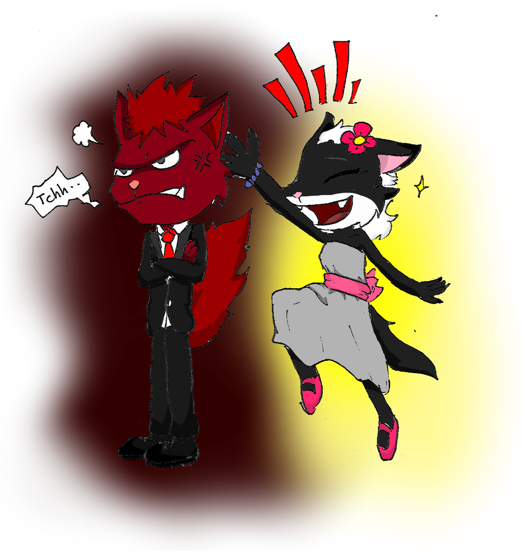 Quick drawing: Grumpy and Playful by BlueHydroH2 on DeviantArt