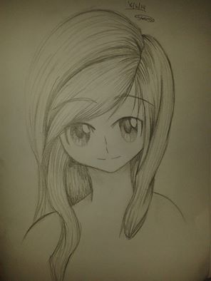 Anime girl pencil sketch by PhantomTsubasa on DeviantArt