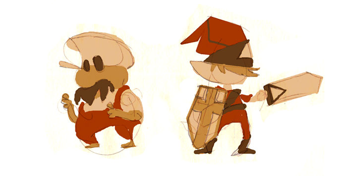 Mario and Link by atoji on DeviantArt