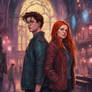 Ginny Weasley With Harry Potter Romance Cyberpunk