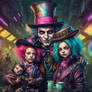 Mad Hatter Family Portrait In Cyberpunk 