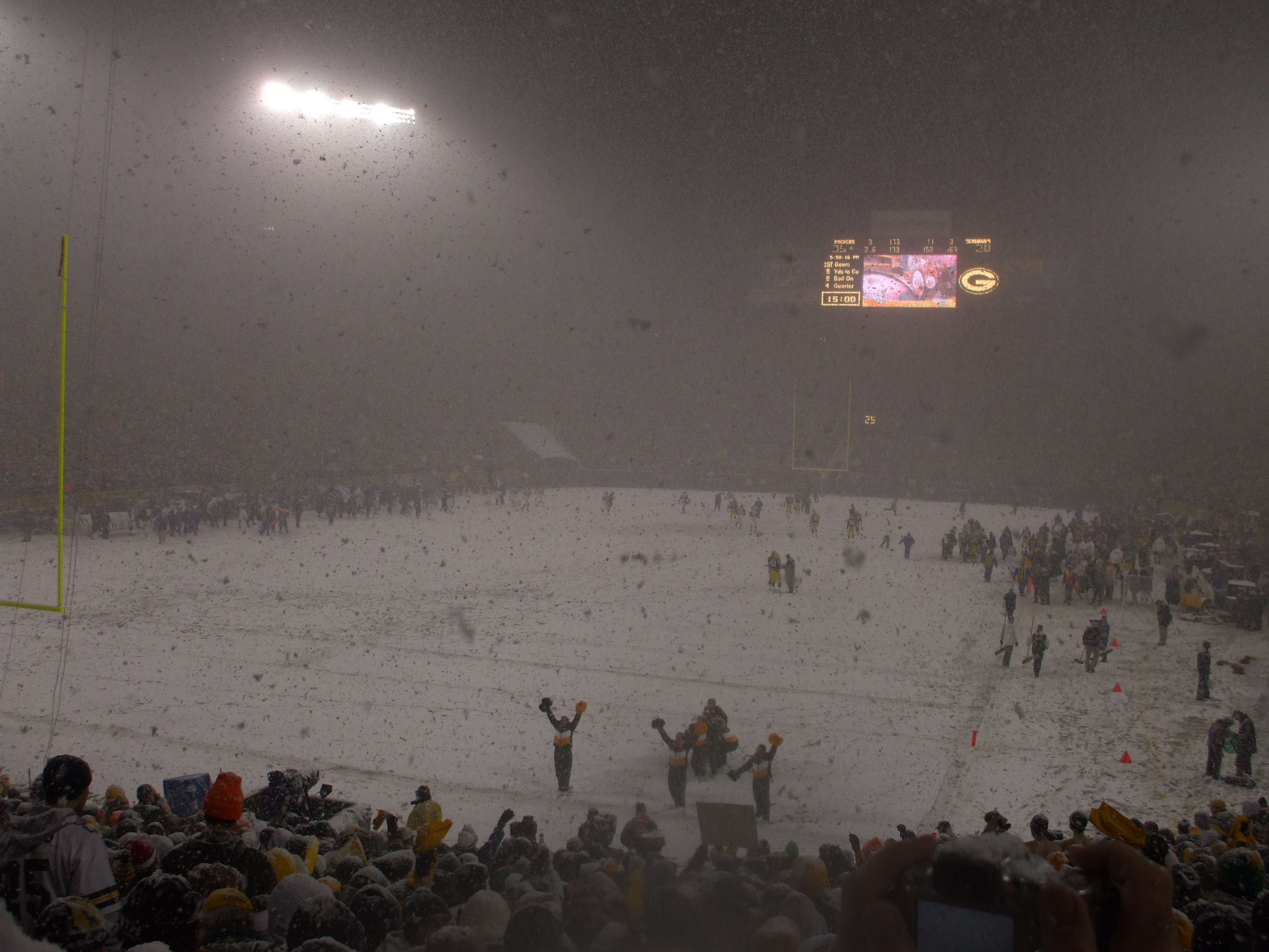 Packers vs Seahawks blizzard