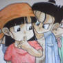 Pan Videl and Gohan