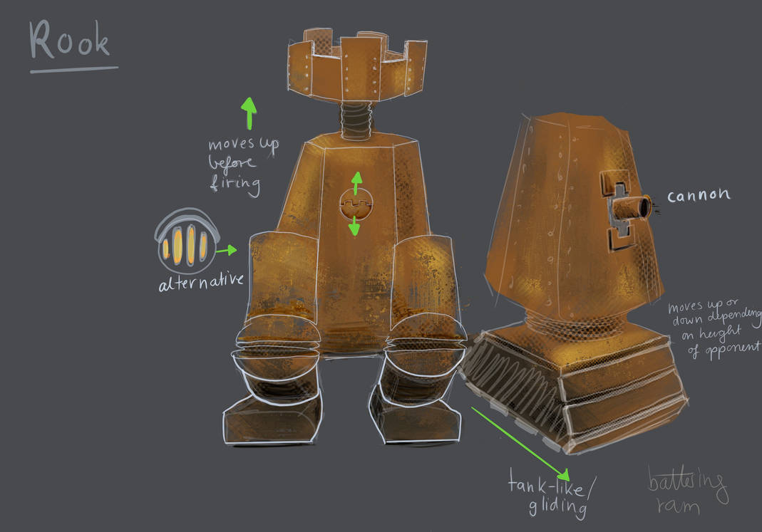 Original Rook Design Character Design - 3d chess - Steampunk Rook by BiAsArt00 on DeviantArt