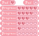 Pink Progress Bars Set