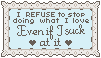 I Refuse To Stop Stamp by StampMakerLKJ