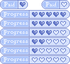 Blue Progress Bar Set