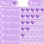 Purple Progress Bar Set