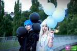 Goth vs Lolita by Buntes-Geknipse