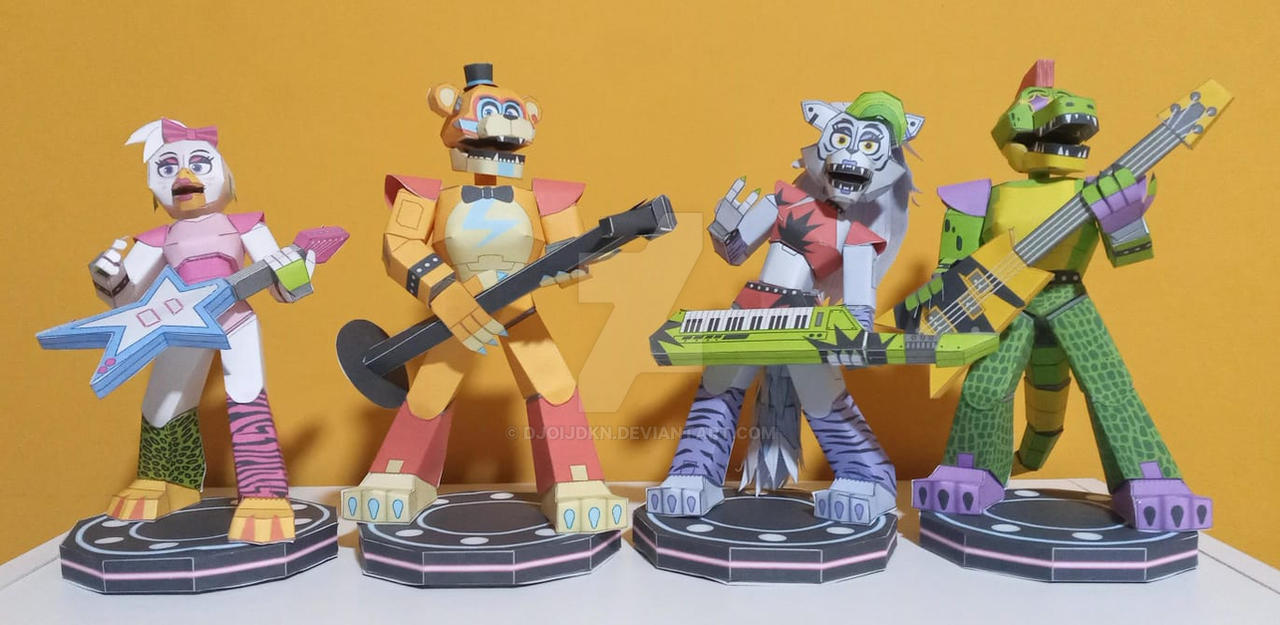 FNAF SECURITY BREACH PAPERCRAFTS by djoijdkn on DeviantArt