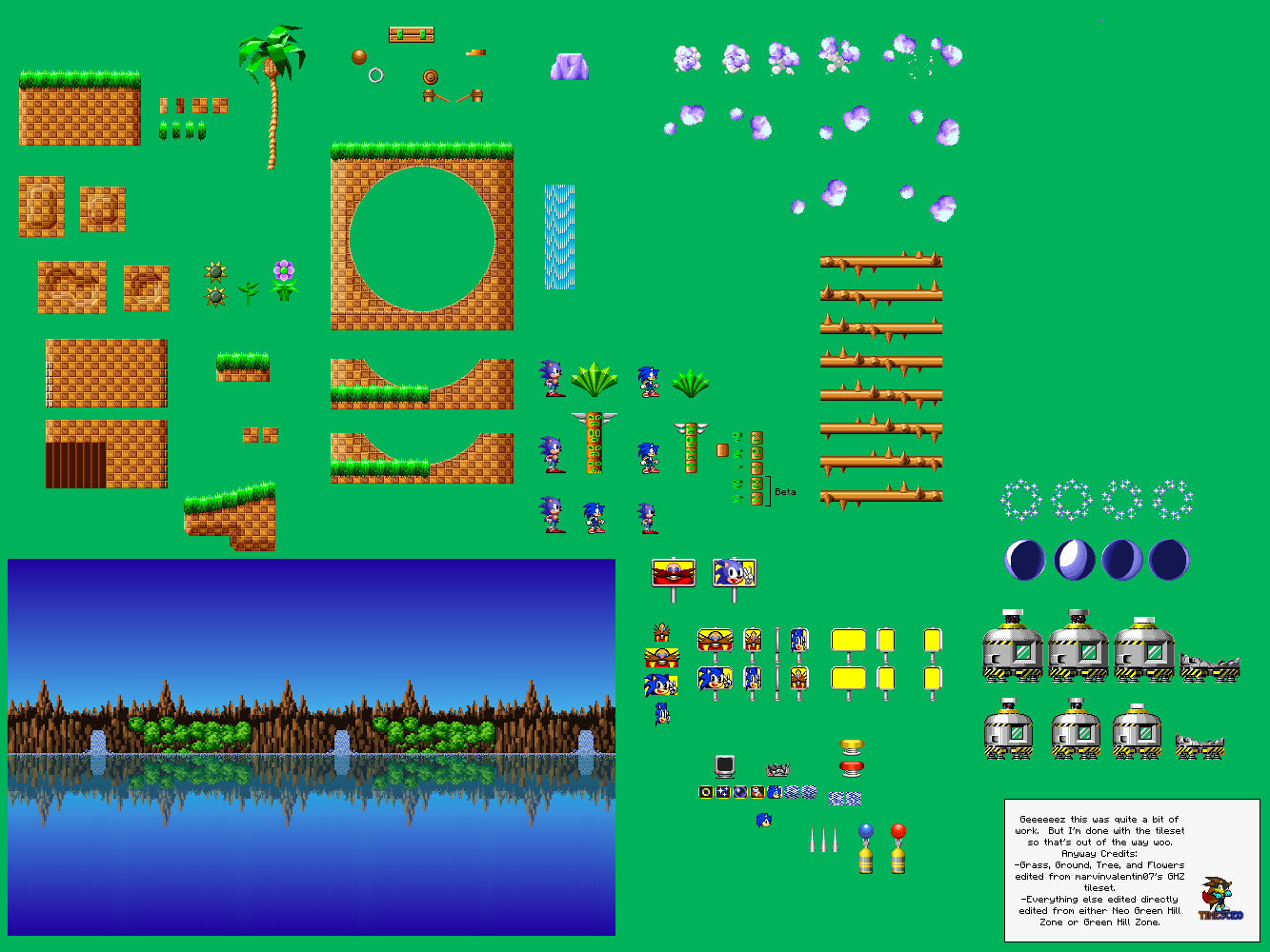 Sonic and Tails in Green Hill Zone by SOLIDCAL on DeviantArt