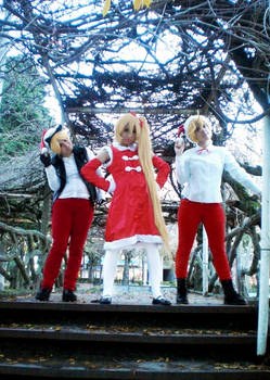 96Neko, Neru and Len - A Vocaloid X-mas