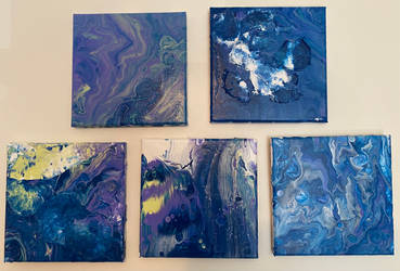 First Try Pour Paintings