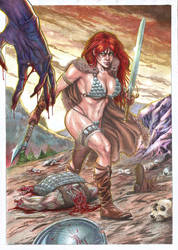 red sonja A3 - OPEN FOR COMMISSION