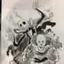 jack skellington and clown from it