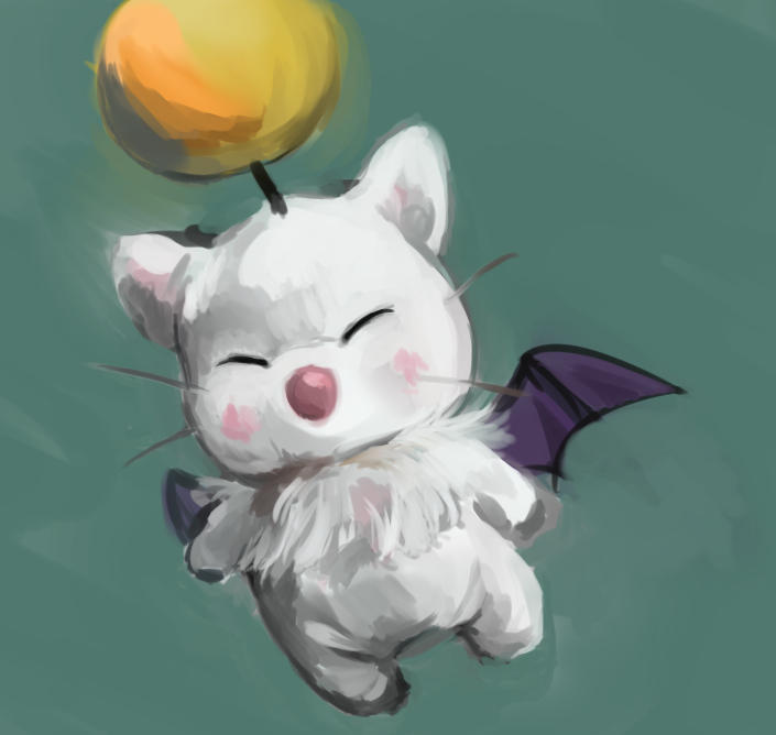 Moogle sketch by PandanCream on DeviantArt
