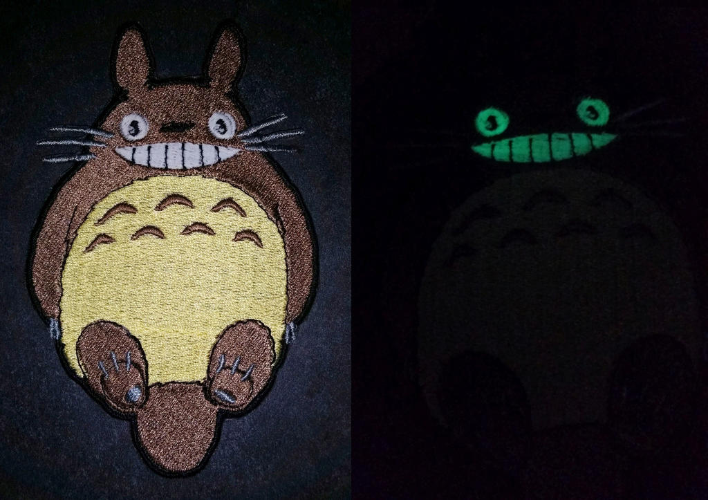 Totoro Glow in the Dark Embroidered Patch