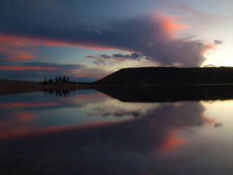 Sunset Bay reflection