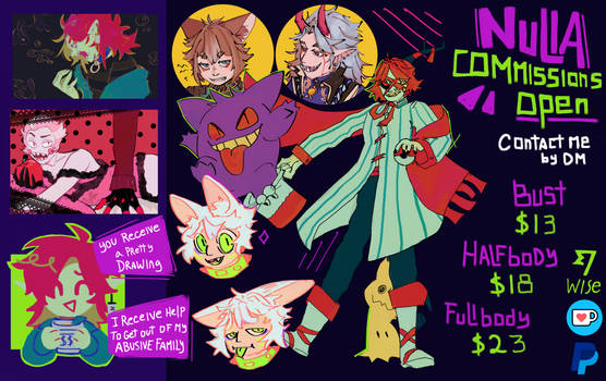 EMERGENCY COMMISSIONS!