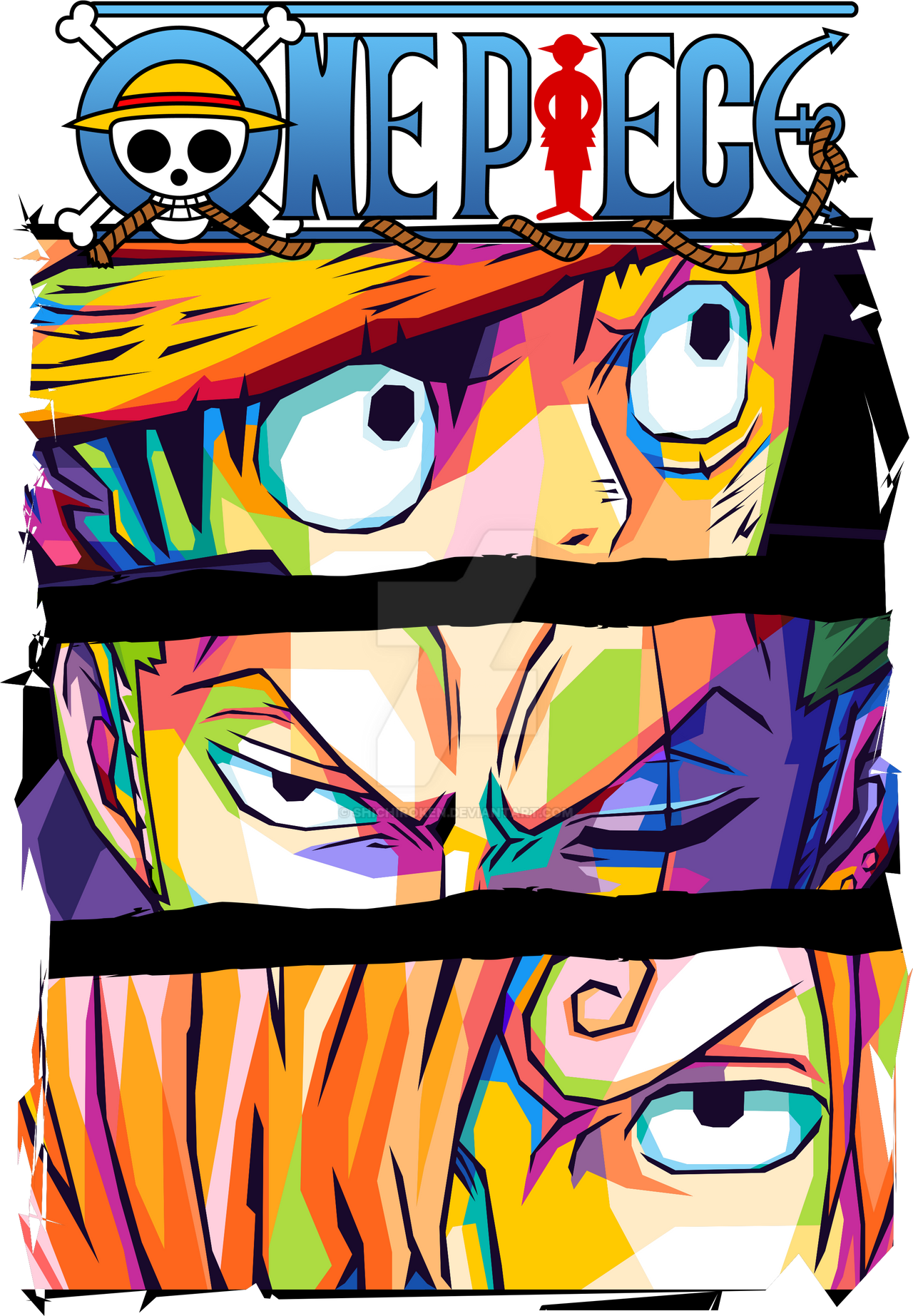 Luffy Zoro Sanji by shichiroken on DeviantArt