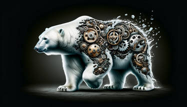 The Frost-Bound Mechanist: A Steampunk Polar Bear