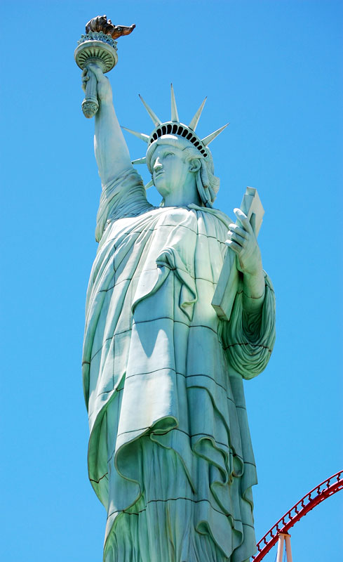 Statue of Liberty and Coaster