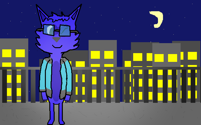 Blue Night Art Jam Entry