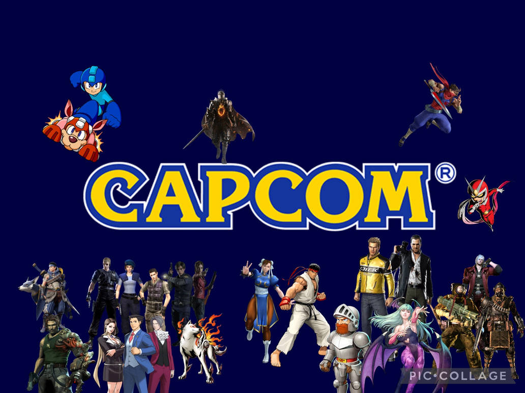Capcom logo with characters by MyEditionJustin1994 on DeviantArt