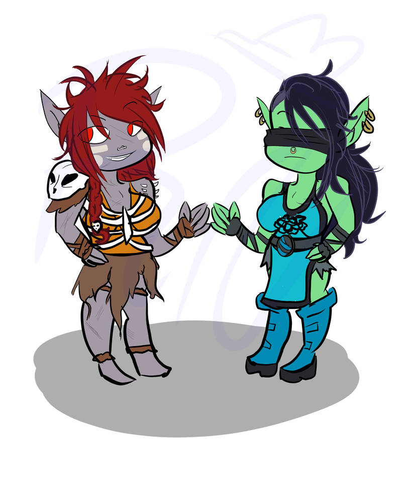 Chibi Orcs by ChubbyWitch