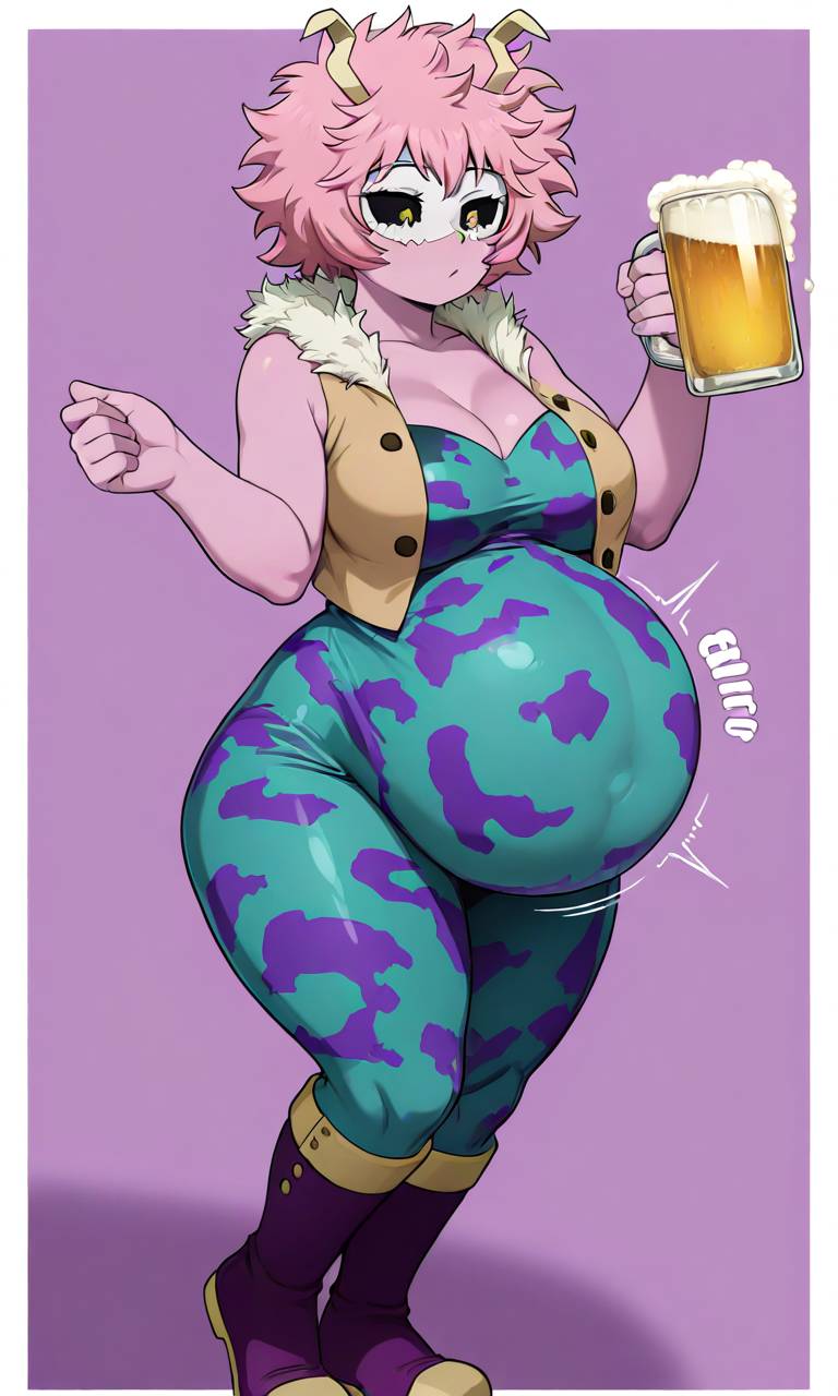 Body Inflation Mha Mina Ashido IA inflation 6 by fgfgvcgdggdyf on DeviantArt