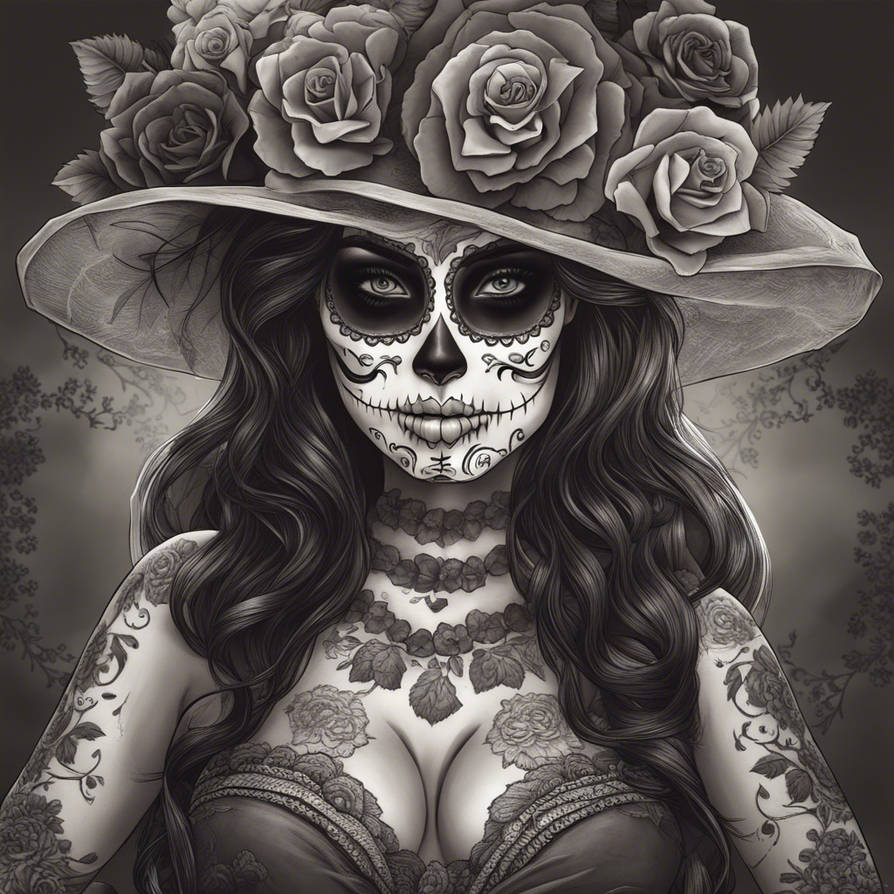 Sexy Day Of The Dead Woman