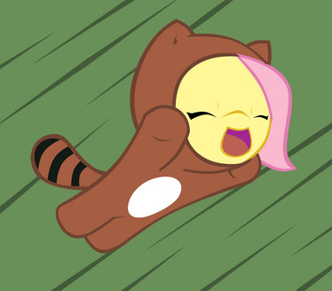 fluttershy is flying