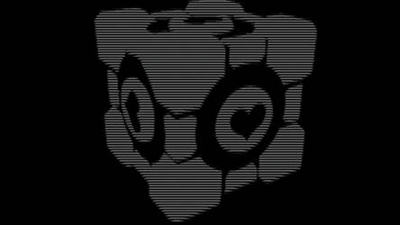 ASCII COMPANION CUBE