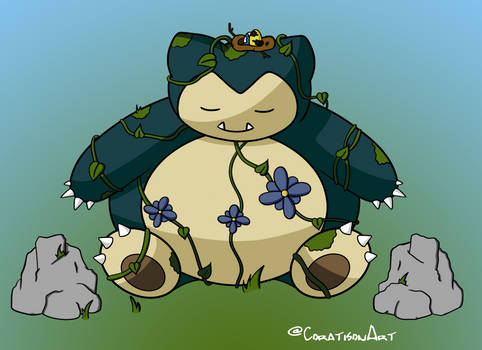 Inktober - Overgrown Snorlax