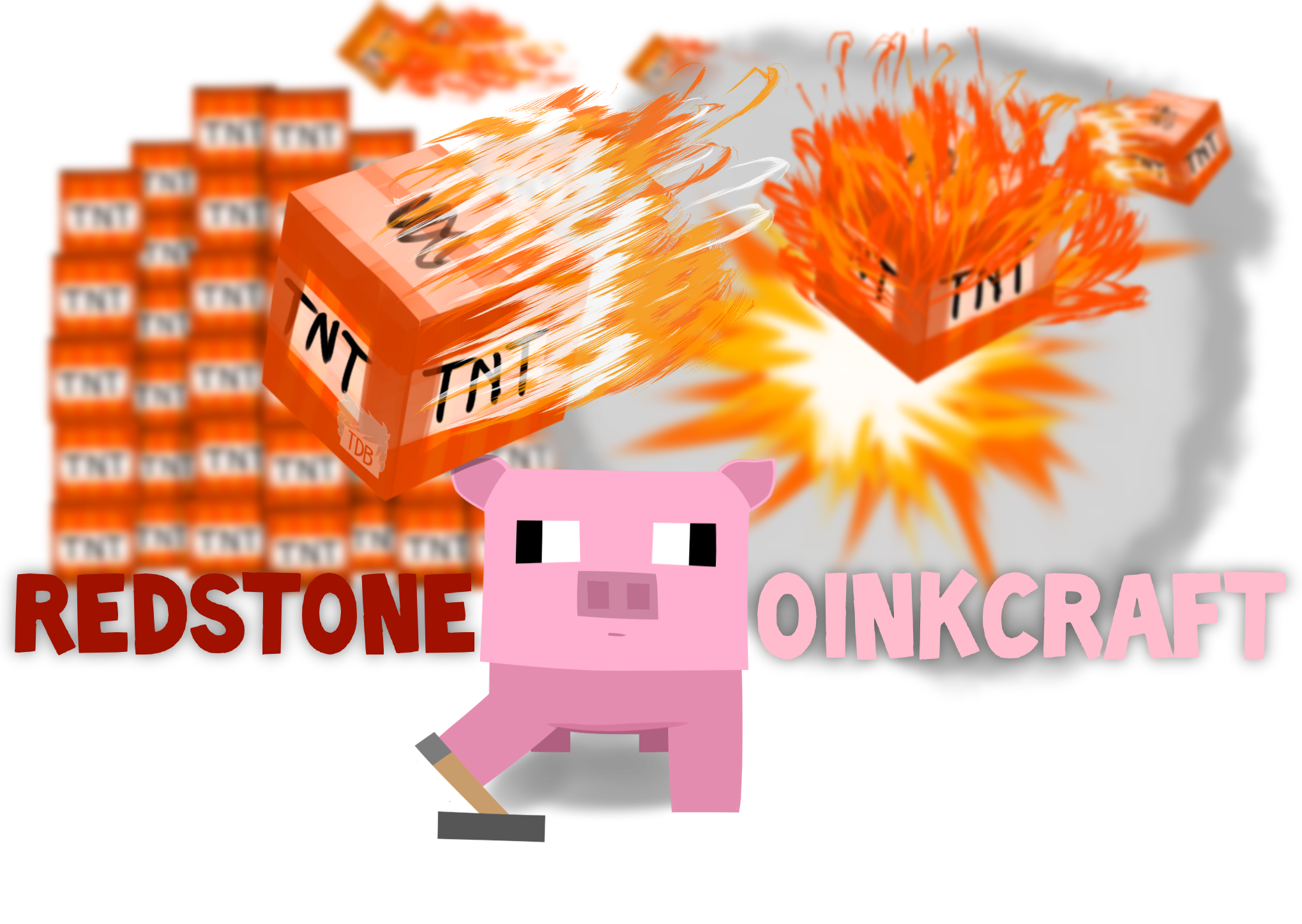 Redstone Oinkraft Server Logo