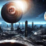 HR Giger cyberpunk  space planets  4k UHD unreal e